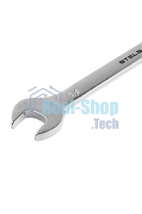 Ключ комбинированный, 18 мм, CrV, матовый хром Stels