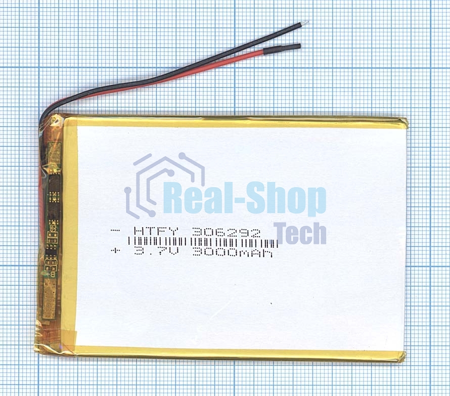 Аккумулятор Li-Pol (батарея) 3x62x92 мм 2pin 3.7V/3000mAh