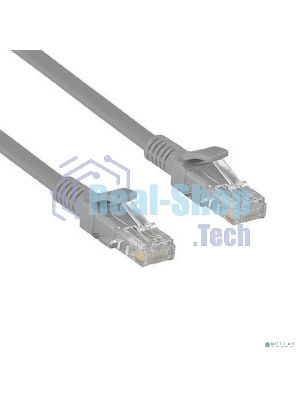 Патч-корд ExeGate UTP-RJ45-RJ45-5e-CU-3M-GY, UTP, cat.5e, 3м, медь, серый