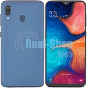 Дисплей для Samsung Galaxy A20 SM-A205F в сборе с тачскрином и рамкой (OLED), черный