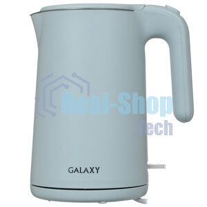Чайник электрический Galaxy Line GL 0327, небесный, пластик, 1800 Вт, 1,5 л
