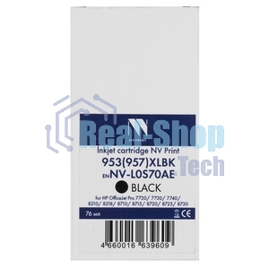 Картридж струйный NVPrint 953(957)XLBK (NV-L0S70AE) Black для HP OfficeJet Pro 7720, 7730, 7740, 8210, 8218, 8710, 8715, 8720, 8725, 8730 (2000 стр) совместимый