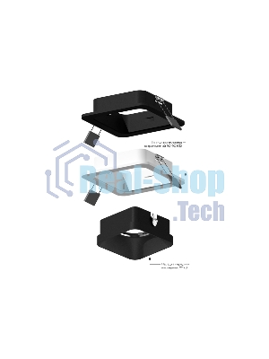Корпус светильника C7901 SWH белый песок 90*90*H32mm MR16 GU5.3