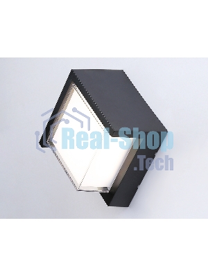 Уличный настенный архитектурный светильник ST5233 BK черный IP65 LED 4200K 12W 220*220*100