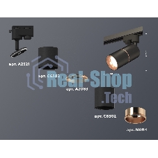 Светильник Ambrella light XT6302030 SBK/PPG черный песок/золото розовое полированное MR16 GU5.3