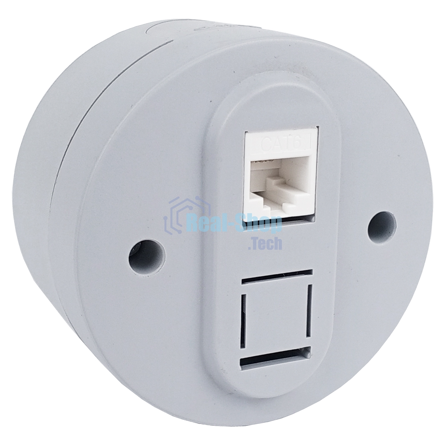 Ovivo Розетка комп. 1-местн. (RJ45 CAT6), ИксВан (xONE), серый, 406-240000-229