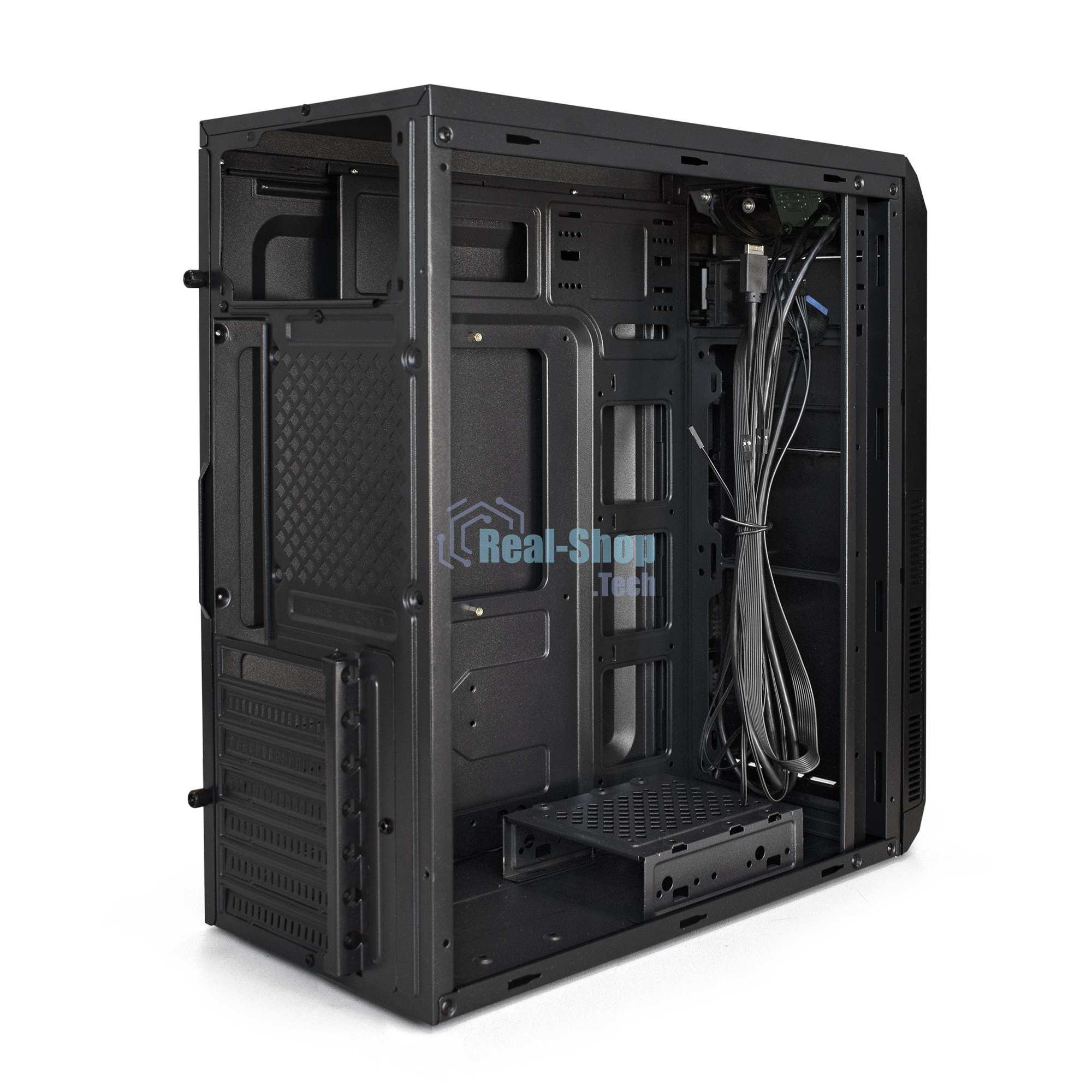 Компьютерный корпус Miditower ExeGate XP-334UC-XP600 (ATX, XP600 с вент. 12см, 1хUSB/1хUSB 3.0/1хTypeC, аудио, черный)