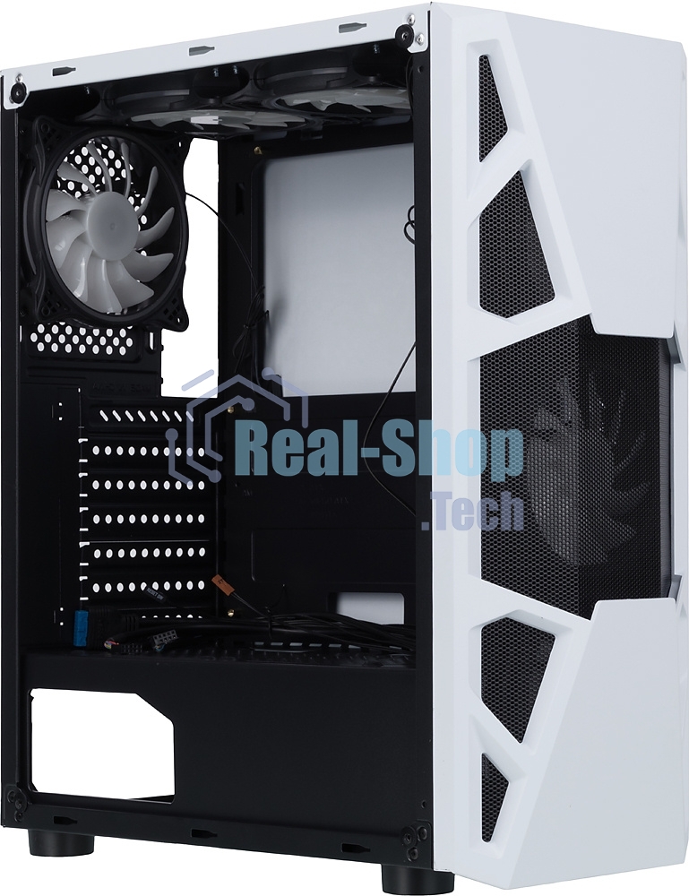 Компьютерный корпус AeroCool/Formula CL-3303W RGb белый без БП ATX 6x120мм 2xUSB 2.0 1xUSB 3.0 audio bott PSU