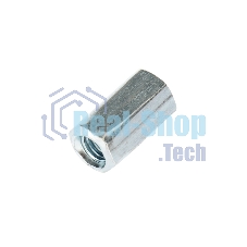 Гайка для шпильки Kranz удлиненная М6, 1.0х10х18, короб (20 шт./уп.)