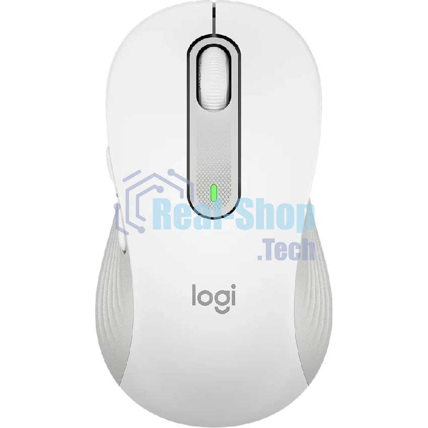 Мышь беспроводная Logitech Signature M650 L белый, 4000 dpi, радиоканал, Bluetooth, USB, кнопки - 5