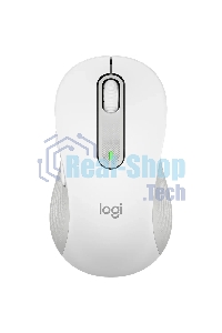 Мышь беспроводная Logitech Signature M650 L белый, 4000 dpi, радиоканал, Bluetooth, USB, кнопки - 5
