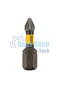 Набор бит торсионных Denzel PZ1x25 мм, лазерная обработка шлица, сталь S2, 10 шт.