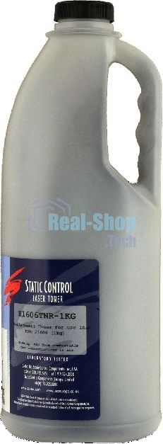 Тонер Static Control H1606TNR-1KG черный флакон 1000гр. для принтера HP LJ P1606/P1102/M201