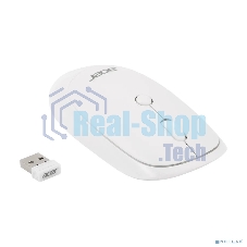 Мышь беспроводная Acer OMR138 белый, 1600 dpi, радиоканал, USB, кнопки - 4