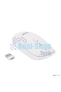 Мышь беспроводная Acer OMR138 белый, 1600 dpi, радиоканал, USB, кнопки - 4