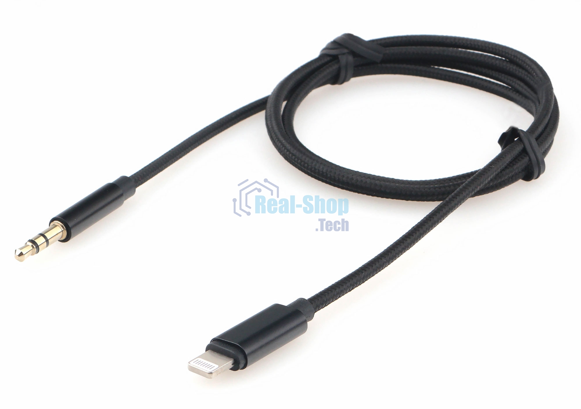 Кабель-переходник USB Cablexpert CCAB-AP35M-1M-B, Lightning/Jack3.5, Mobile, 1м, черный, коробка