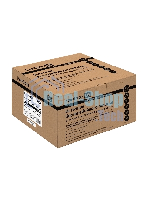 Источник бесперебойного питания ExeGate NEO NNB-650.LED.AVR.8SH.CH 650VA/390W, LED, AVR, 8*Schuko, 4*USB-порта для зарядки, черный