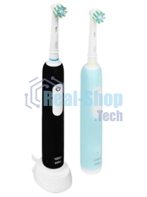 Набор электрических зубных щеток Oral-B Pro Series 1 бирюзовый/черный