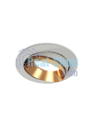 Комплект встраиваемого поворотного светильника Ambrella light XC7653024 SGR/PYG серый песок/золото желтое полированное MR16 GU5.3 (C7653, N7034)