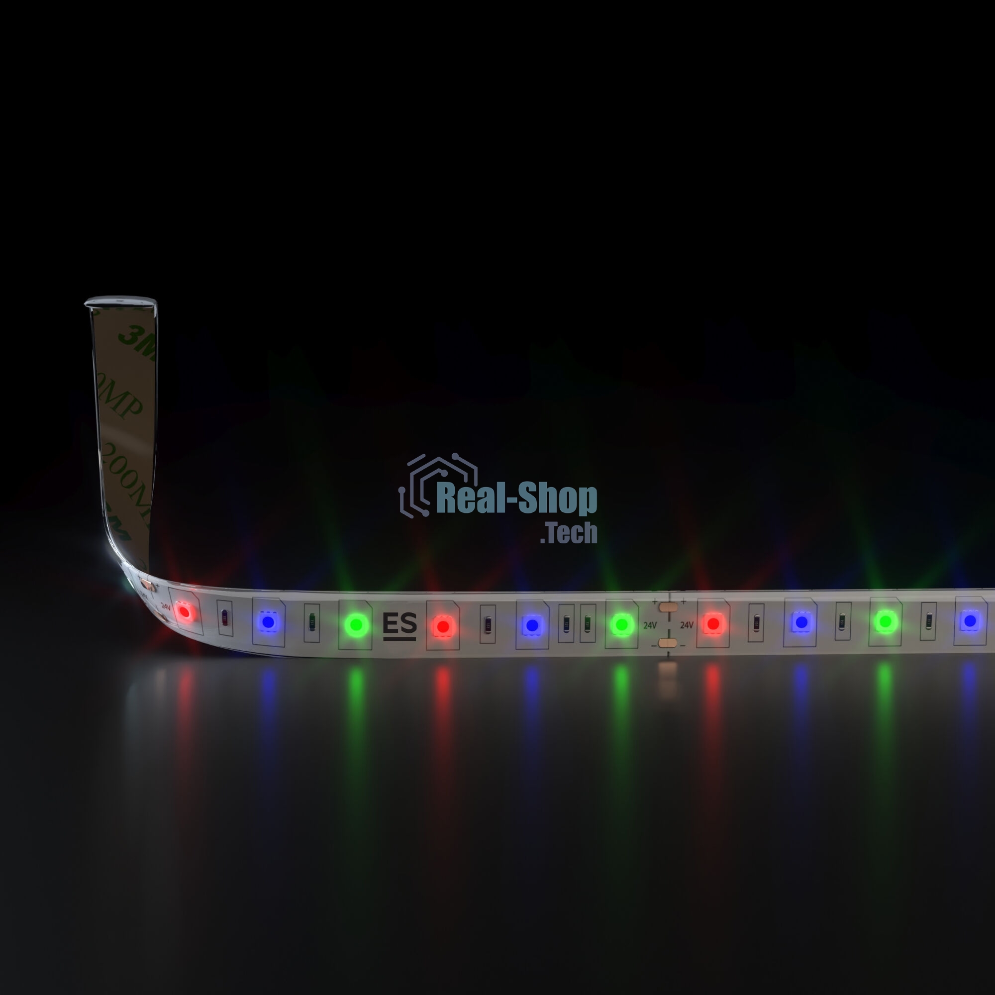 Лента светодиодная 5050 24V 60Led 14,4W IP65 RGB / 60Led 14,4W IP65 мульт