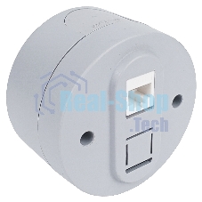 Ovivo Розетка комп. 1-местн. (RJ45 CAT6), ИксВан (xONE), серый, 406-240000-229