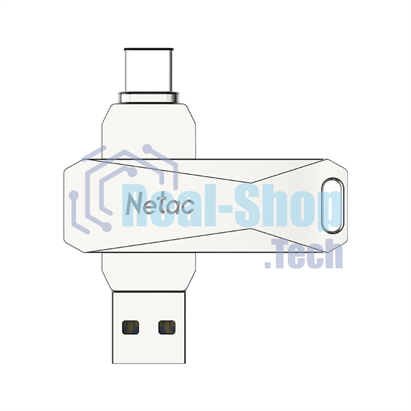 Флешка USB Netac U782C NT03U782C-128G-30PN dual USB 3.0+TypeC 128Gb, retail version