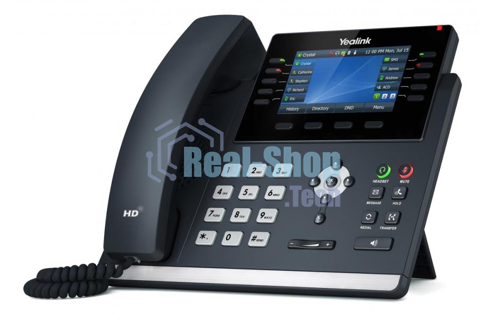 Телефон VOIP 16LINE SIP-T46U YEALINK