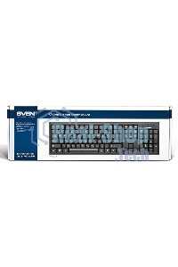 Клавиатура проводная Keyboard SVEN Standard 303 Power USB+PS/2 черная SV-03100303PU