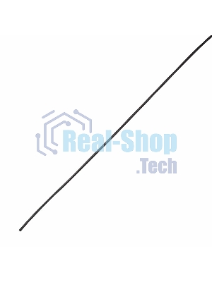 Термоусаживаемая трубка клеевая Rexant 6,0/1,5 мм, (4:1), черная, упаковка 10 шт. по 1 м