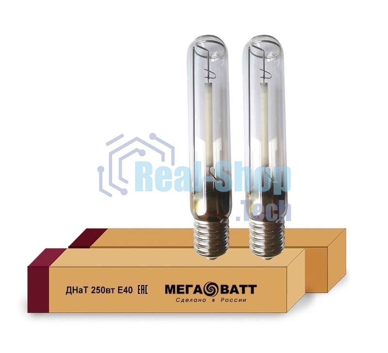 Лампа газоразрядная натриевая ДНаТ 250 E40 (25) МЕГАВАТТ 02942