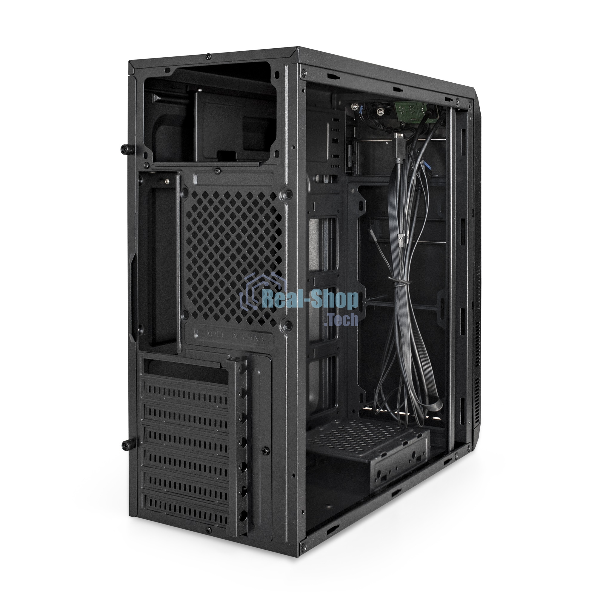 Компьютерный корпус Miditower ExeGate XP-334UC-XP600 (ATX, XP600 с вент. 12см, 1хUSB/1хUSB 3.0/1хTypeC, аудио, черный)