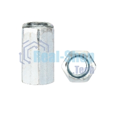 Гайка для шпильки Kranz удлиненная М6, 1.0х10х18, короб (20 шт./уп.)