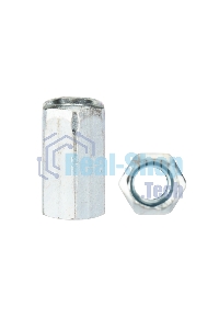 Гайка для шпильки Kranz удлиненная М6, 1.0х10х18, короб (20 шт./уп.)