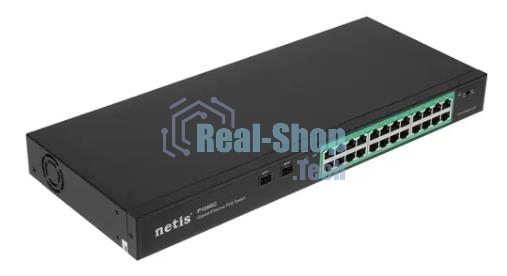 Коммутатор Netis 24PORT 10/1000M POE 2 SFP COMBO P124GC
