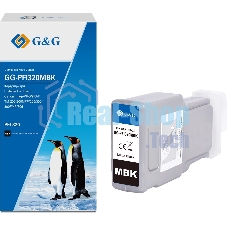 Картридж струйный G&G GG-PFI320MBK (PFI-320MBK) черный матовый (300 мл) для Canon imagePROGRAF TM-200/200MFP/205/300/300MFP/305