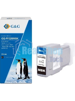 Картридж струйный G&G GG-PFI320MBK (PFI-320MBK) черный матовый (300 мл) для Canon imagePROGRAF TM-200/200MFP/205/300/300MFP/305