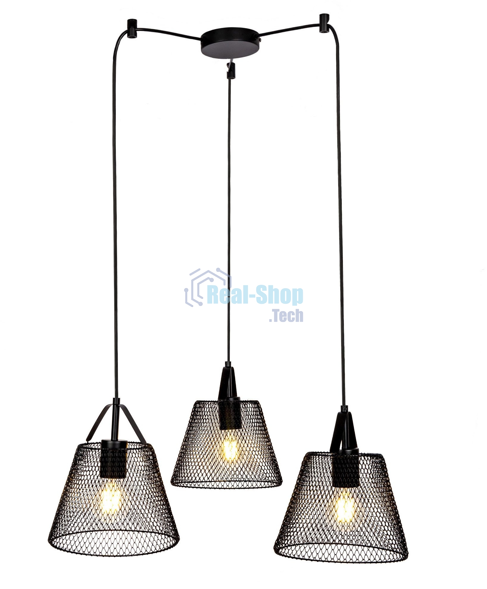 Светильник подвесной HIPER H155-2 3E2740Вт черный