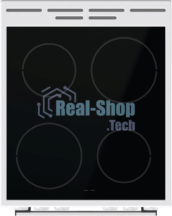 Плита электрическая Gorenje GEC5A12WG-B белый, конфорок 4 электрических, духовка 68 л, 50 см x 85 см x 59.4 см (без крышки)