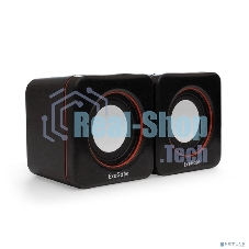 Акустическая система 2.0 ExeGate EX287050RUS Disco 160 (питание USB, 2х3Вт (6Вт RMS), 100-20000Гц, черный)