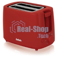 Тостер BBK TR83 красный, 950 Вт, 2 слота