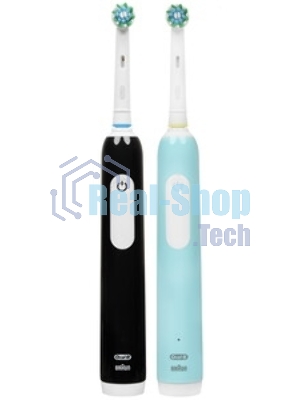 Набор электрических зубных щеток Oral-B Pro Series 1 бирюзовый/черный