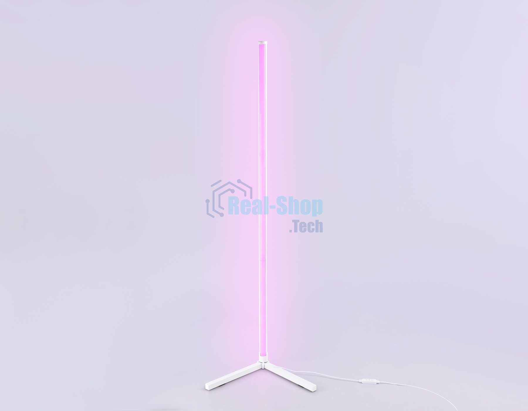 Светильник Ambrella light FL8020 WH белый LED 15W RGB D32*1250 (ПДУ РАДИО 2.4G)