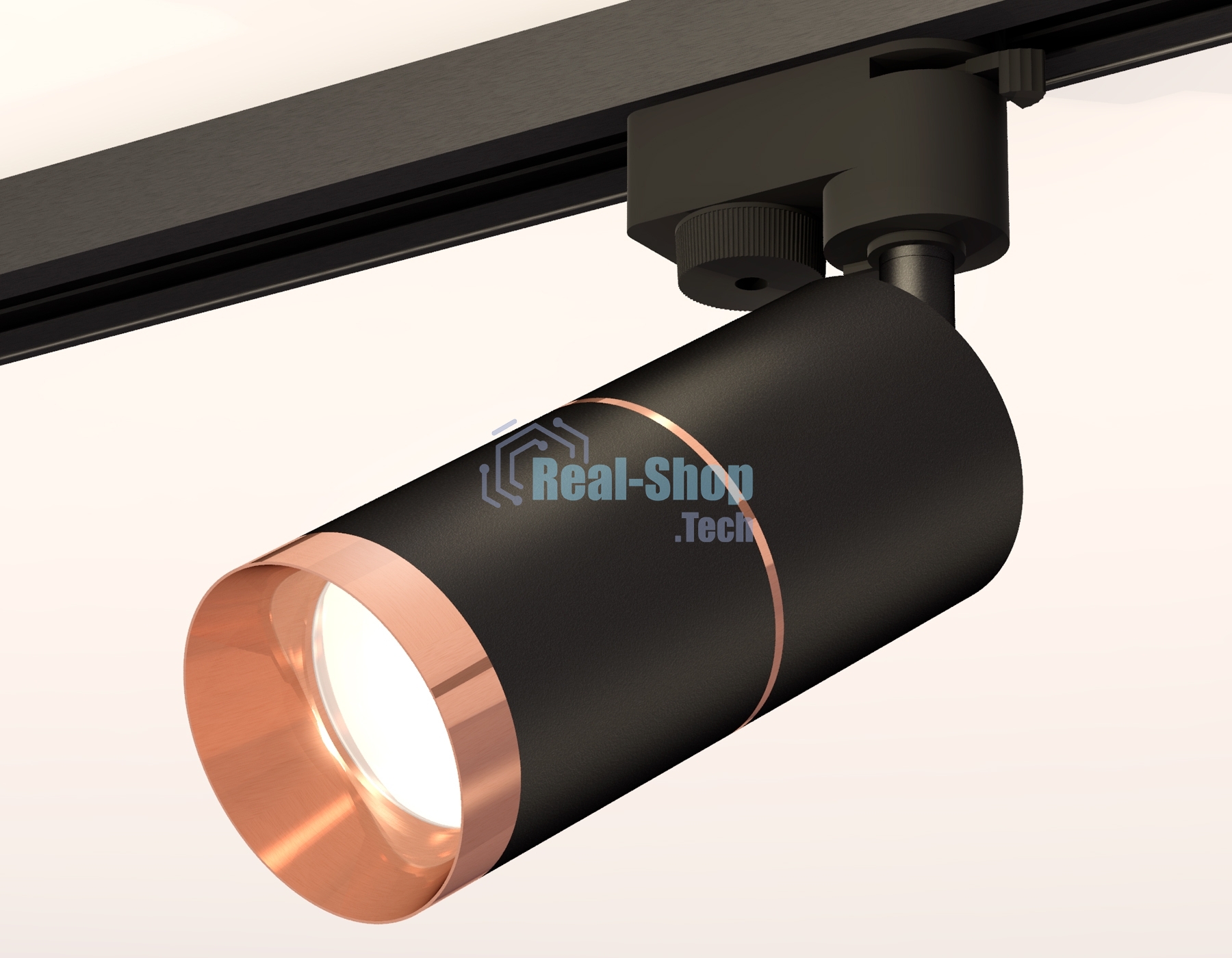 Светильник Ambrella light XT6302031 SBK/PPG черный песок/золото розовое полированное MR16 GU5.3
