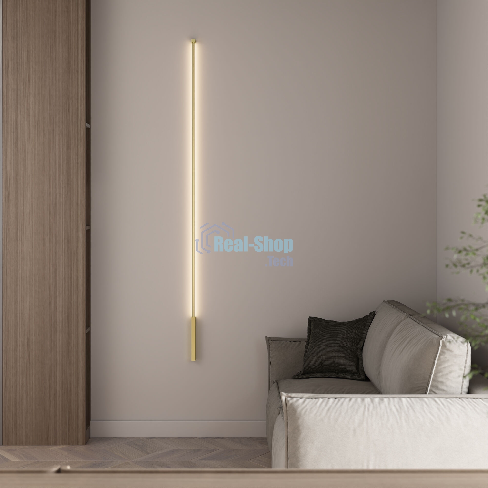 40134/LED / Светильник настенный светодиодный Alto LED латунь 3000K