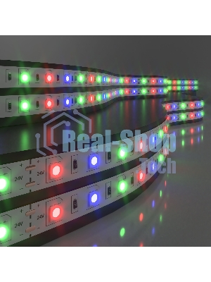 Лента светодиодная 5050 24V 60Led 14,4W IP20 RGB / 60Led 14,4W IP20 мульти