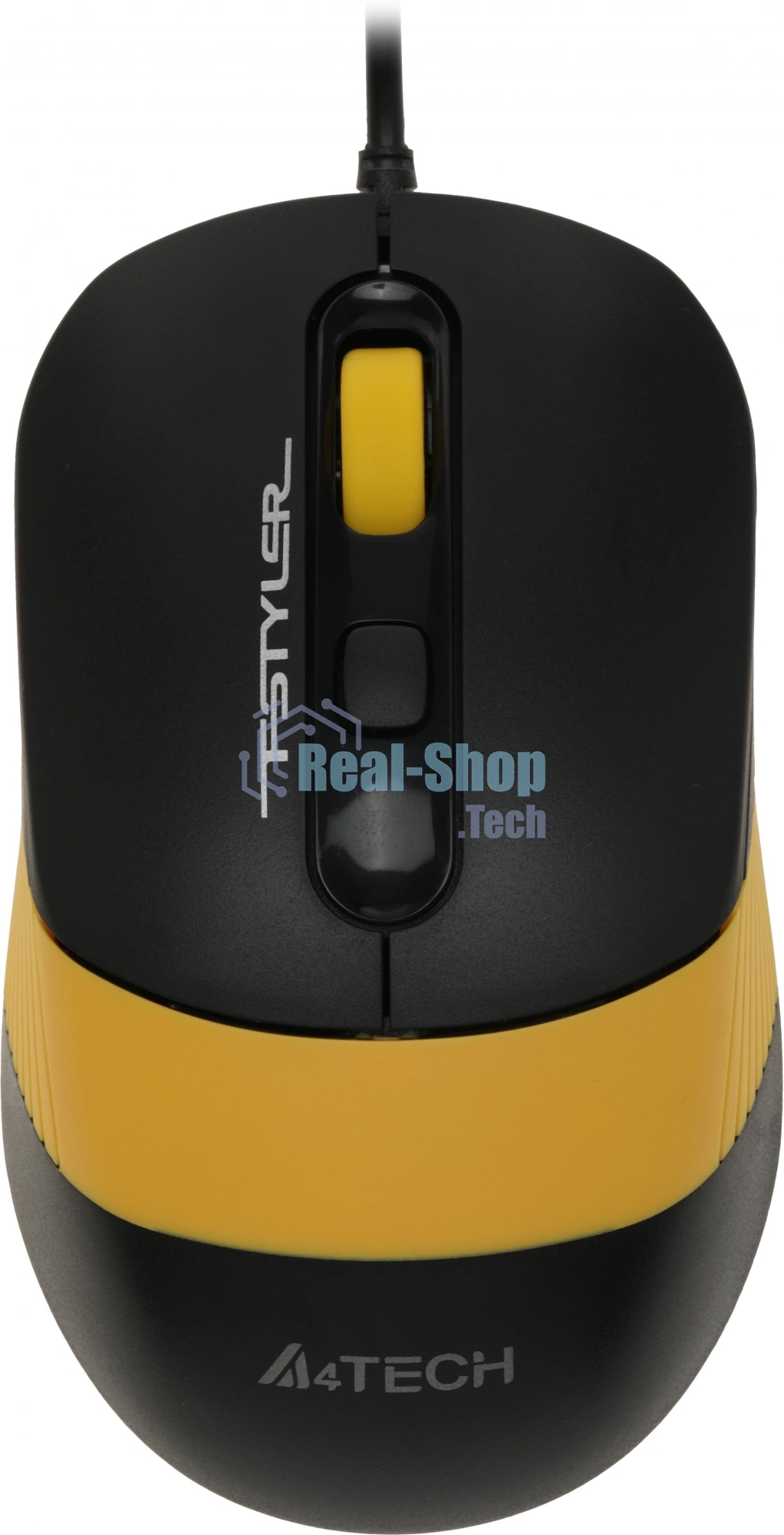 Комплект клавиатура+мышь A4Tech FStyler F1110 проводной, USB, 2000 DPI, чёрный/жёлтый