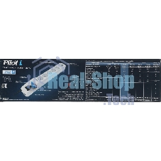 Сетевой фильтр Pilot L (GP) 174 7 м, 6 розеток, белый, коробка