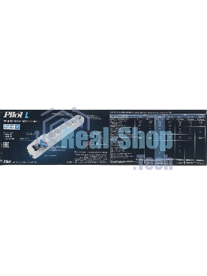 Сетевой фильтр Pilot L (GP) 174 7 м, 6 розеток, белый, коробка