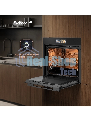 Духовой шкаф Weissgauff EOM 899 Color Touch черный Matt