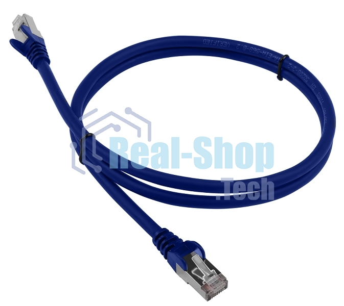 Патч-корд LANMASTER LSZH FTP cat.6, 0.5 м, синий